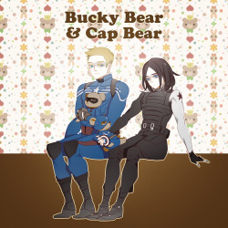 givethepoorbabysomemilk:  BUCKY BEAR &amp; CAP BEAR❤ 