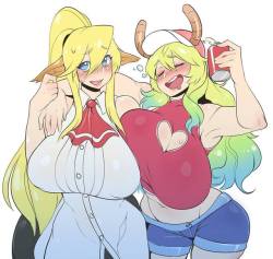 neronovasart: alanation: Cerea X Quetzalcoatl Yes YEs YES!!!!!!I absolutely love this   blond booby monsters &lt;3 &lt;3 &lt;3