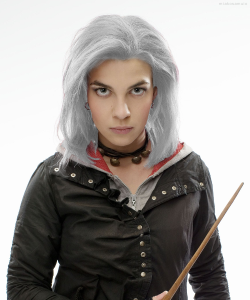   imjustwandering: Someone edit a picture of Tonks so she has translucent hair!  I saw this post in the Tonks tag and thought it was a cool idea, so I had a go! For those of you who don’t know, this means that Tonk’s hair colour will change to match