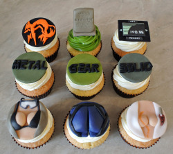 omgwhatswrong:  Just finished Ground Zeroes and this game inspired us to make a sweet TRIBUTE to Metal Gear Solid Universe  Also check out our gaming blog http://kitchenriots.com/  I want the tits and butts cupcakes.