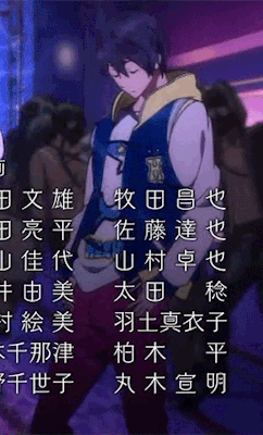 blue-eyed-hanji:eatyourfucking-vegetables:hicstreme:panderpy:  Can we get a shout out for Haru’s unenthusiastic dancing?  can we get a shout out for the half naked men in  latex hoods in the background   What kind of club are they in  a gay one