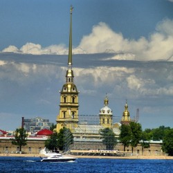 View on Peter and Paul #cathedral &amp; #fortress, Neva #river, Zayachy #island &amp; &hellip; #Clouds  #cloudporn #sky #skyporn #gold #colors   June 14, 2012  #summer #heat #hot #travel #SaintPetersburg #StPetersburg #Petersburg #Russia #СанктПетербург