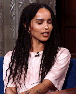 alecs:  Zoë Kravitz on The Late Show with Stephen Colbert (June 5, 2019)
