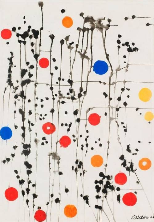unsubconscious:Alexander Calder (American- 1898-1976), Balloons in the Rain, 1965.   Love Calder!