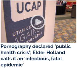 SALT LAKE CITY — Utah lawmakers took a bold step in the final minutes  of the 2016 Legislative Session. Late Friday night, the Utah House of  Representatives passed a resolution declaring pornography a public  health crisis. The resolution is the first