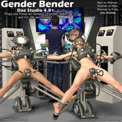 Davo is a it again! Need  to transform your favorite character from woman to man, man to woman or  woman to futanari? Whatever your reasons, the Gender Bender station  provides a uniquely designed restraint and control consoles. This one is compatible