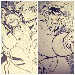 I&rsquo;ll be at Anime Expo next weekend! Drop by the artist alley and say hi :) #edwinhuang #animeexpo #ryu #asuka #streetfighter #evangelion #gainax - Follow me on Instagram and Twitter @yecuari