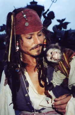 Cap’n Jack and his small fuzzy friend