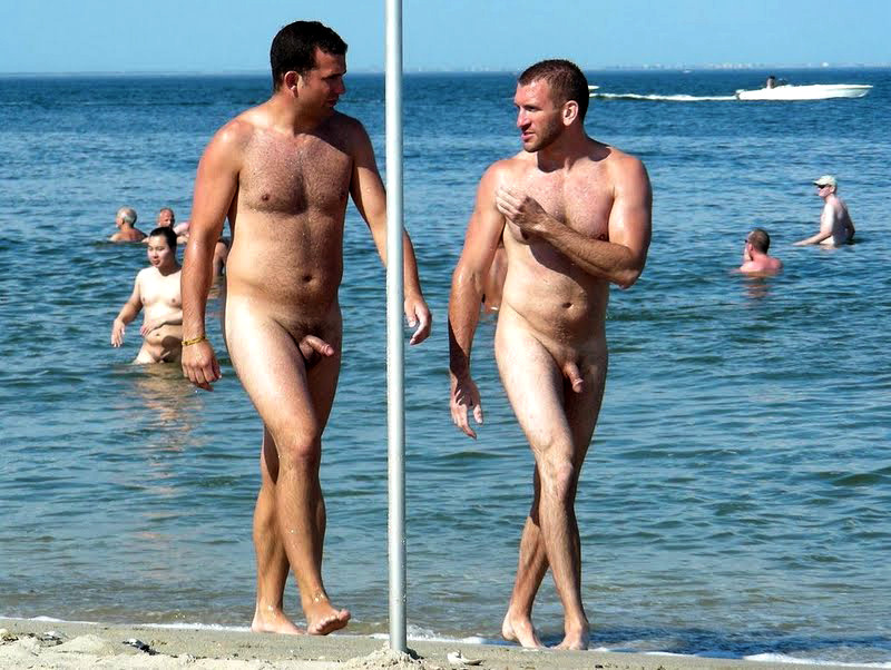Candid nude beach friends