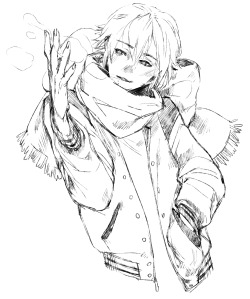 furaitsu:  ziroen ………………….  ……………..do you think clear could see his breath in the cold while he wore the mask… because i dont think he could so he’d probably be like…… admiring how pretty it is, once he can see it………