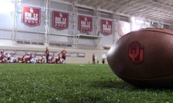 First day of practice for the Sooners