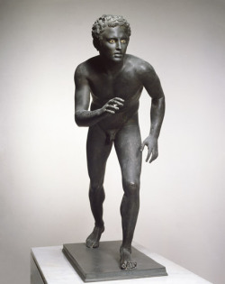 centuriespast:  Boy Runner. 100 BC - AD 79; bronze, bone, and stone. The National Archeological Museum, Naples (MANN). 