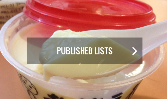 Published dish lists in Singapore