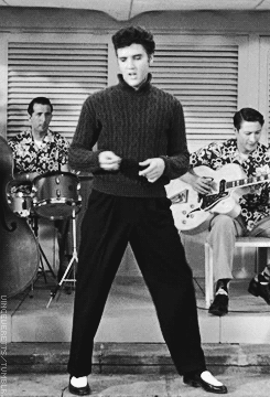 theniftyfifties:  Elvis Presley in ‘Jailhouse Rock’, 1957 