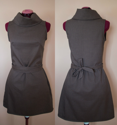 My first attempt at draping a pattern, pull over cowl neck dress : r/sewing
