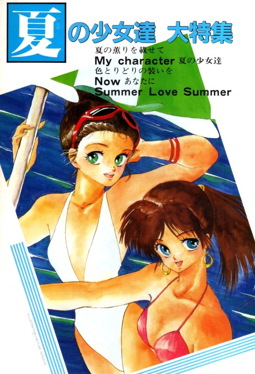 animarchive:  Original illustration by Mutsumi Inomata   (Animec magazine, 07/1985)  