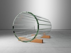 artruby:   Glass Tube Bench by Ron Gilad.   