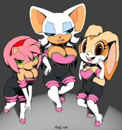 norithics:  xylas:  day 304 rouge day!  Uh my god yes can Rouge just take other girls under her wing and teach them to be super spy thief tarts? PLEASE??   And perhaps help them become as busty and curvacious as her (Well, maybe not quite as much as her)
