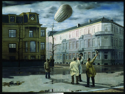 roelofsart:  Carel Willink Zeppelin 1933 Tilly 1963 Albert Carel Willink(7 March 1900 – 19 October 1983) was a well known Dutch painter who called his style of Magic realism “imaginary realism”. Willink was born in Amsterdam, the eldest son of the