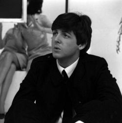 thoseliverpoollads:  Paul McCartney during the filming of ‘A Hard Day’s Night’ (1964) 