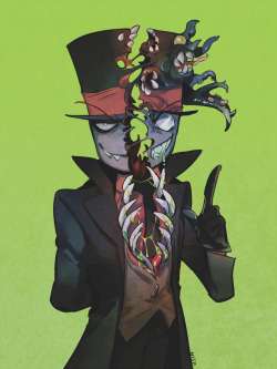 wraith615:  [GORE WARNING] [(green)BLOOD WARNING?] [BODY HORROR WARNING]“Welcome, villains!”again it’s all about Black Hat 8D;;p3-Black Hat spits blood…….I think his blood will look greenish like AliensAND PLEASE DON’T REPOST ANYWHERE ELSE