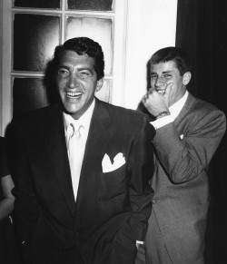 classickat:  Dean Martin and Jerry Lewis, 1950’s. 