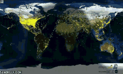 kushandwizdom:  immersus:  Every airline flight in the world over 24 hours.   Woah