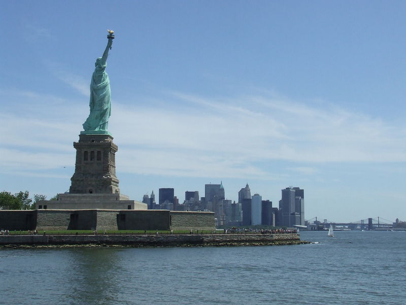 Statue of liberty torch and arm