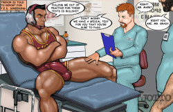 yessirdoctor:  RANDOM DRUG TEST by JOTTO from Telemachus Gay Medical Fetish with a Kinky Twist at DoctorOdd.net! 