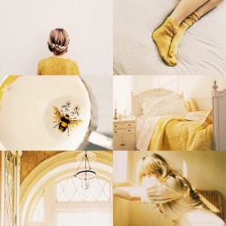 ashryver:Hogwarts Houses  → Hufflepuff: ’You might belong in Hufflepuff, where they are just and loyal. Those patient Hufflepuffs are true, and unafraid of toil.’ {Ravenclaw} {Slytherin} {Gryffindor}