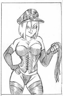 Anonymous said to funsexydragonball: Do you think android 18 would go as a dominatrix on Halloween?As long as Krillin is the gimp.