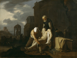 Michiel Sweerts (Bruxelles 1618 - Goa 1664); Ensevelir les morts (un des Sept actes de miséricorde); ca. 1646-49; oil on canvas; Wadsworth Atheneum, Hartford