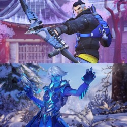 hichamhabchi:  Overwatch Winter Wonderland is out ⛈❄️ I had the super pleasure to design Hanzo and Sombra skins 