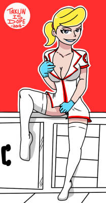 takunisdope:  Nurse Steph belongs to jamesab   Wow! A nurse without a stethoscope! And a real hottie, too.
