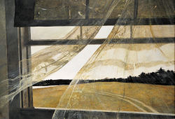 ce-sac-contient:  Andrew Wyeth (1917-2009) - Wind From the Sea, 1947 Tempera on hardboard (47 × 70 cm)