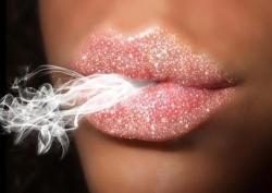 when smoke comes from a womans juciy fruit lips theres nothing sexier. nothing