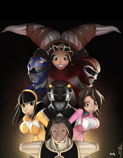 Mighty Morphin Power Rangers by Anobu