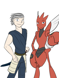 Gym Leader Design - KenSo for my Fan-Game that I started on, but never got around to finishing, had some original gym leaders.  First gym leader is Ken, and he’s a steel-type leader, which is ace being a Scizor.  Little bit of backstory is that he