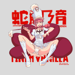 apinchofvanilla:  Jakuzure Nonon from tonight’s stream- My first semi clean work- (or really any work ) in a while~ Went farther than I thought i would and i ended up really happy with out it turned out! So much that i ended up making multiple dressed