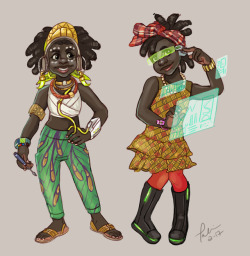 tmirai-art:I just had to doodle this little cutie patoot. I don’t care if she’s the new hero or not (I don’t think she is) I just think it’s awesome this cool concept of young and gifted black excellence is a part of the Overwatch lore.