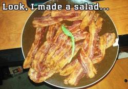 Ha.   I used to make a meat salad, it was basically 5 or 6 kinds of meat all friend together in butter&hellip;.