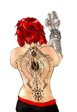 regularhalopeeps:  jen-iii:  Morning routine Ohhh my god, trying to copy that tattoo was torture but sooo worth it  … where’s Yang’s emblem….? D:  This is funblades tattoo design and as I understand it, theres a reason why there&rsquo;s TWO dragons