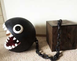 isquirtmilkfrommyeye:A Chain Chomp cat bed from catastrophicreations.com
