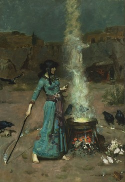 laclefdescoeurs:  The Magic Circle, 1886, John William Waterhouse 