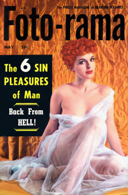 Marcia Edgington Appears on the cover to the May ‘54 issue (Vol.2-No.3) of ‘FOTO-RAMA’ magazine; a popular Men’s Digest..