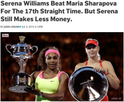 thechanelmuse:  thechanelmuse:Serena Williams crushed Maria Sharapova in the semi-finals of Wimbledon on Thursday. The 6-2, 6-4 thrashing was Williams the seventeenth straight victory over Sharapova.It has been 11 years since Sharapova last beat Williams.