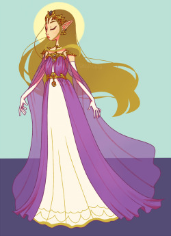 classiccola:zelda based off an absolutely gorgeous dress that i couldn t capture in drawing form but boi i tried!!