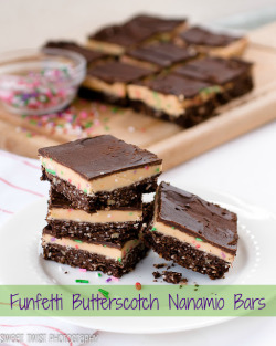 in-my-mouth:  Funfetti Butterscotch Nanaimo Bars 