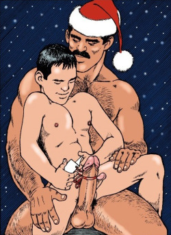 latindadnyc:  To All the Good Sons out there….A Dad’s Special Gift for a Son that’s been good all year! Art by Julius