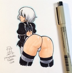 pinupsushi:  2b or not 2b, there is no questioning the booty.
